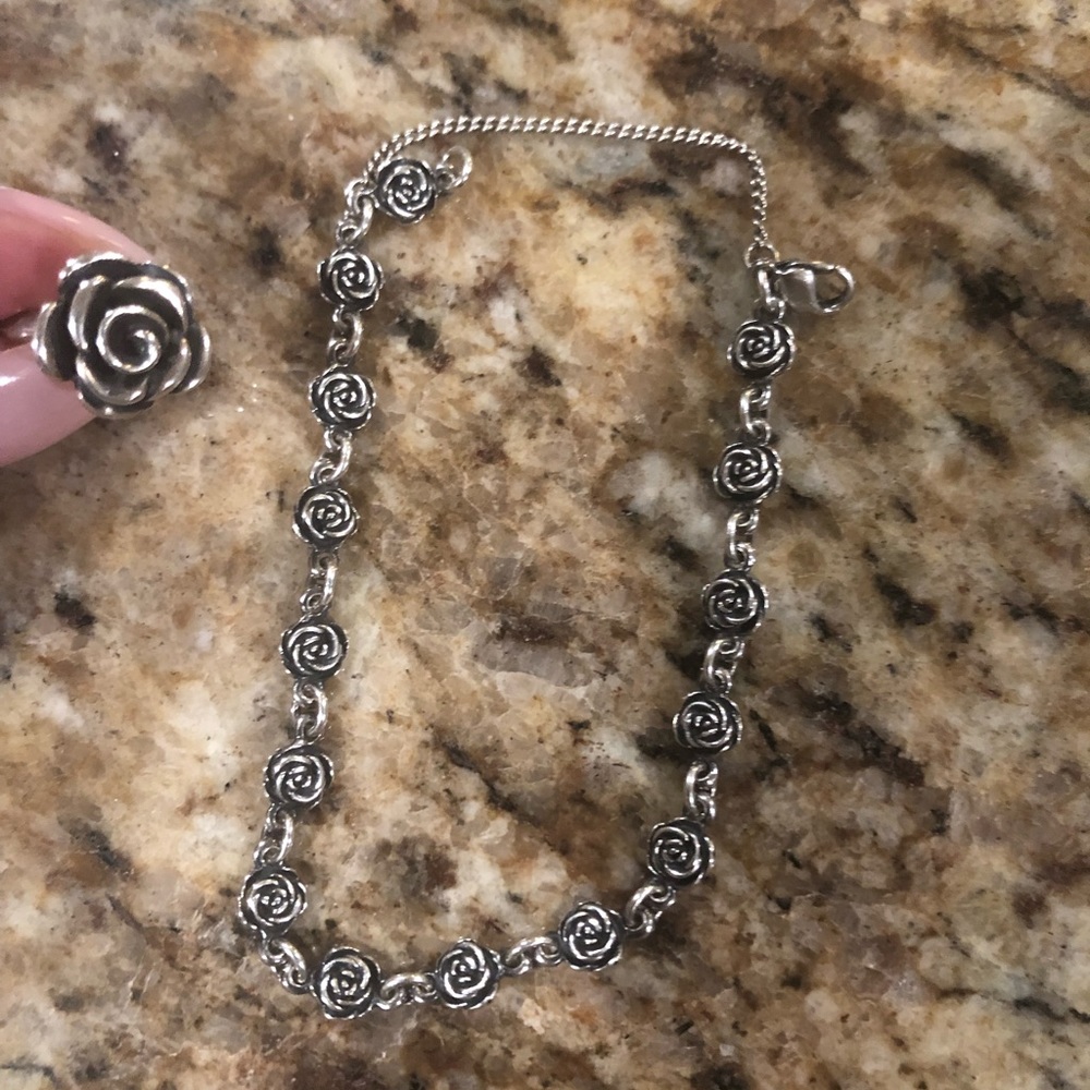 James Avery Rose Blossom Bracelet 8”. Rare